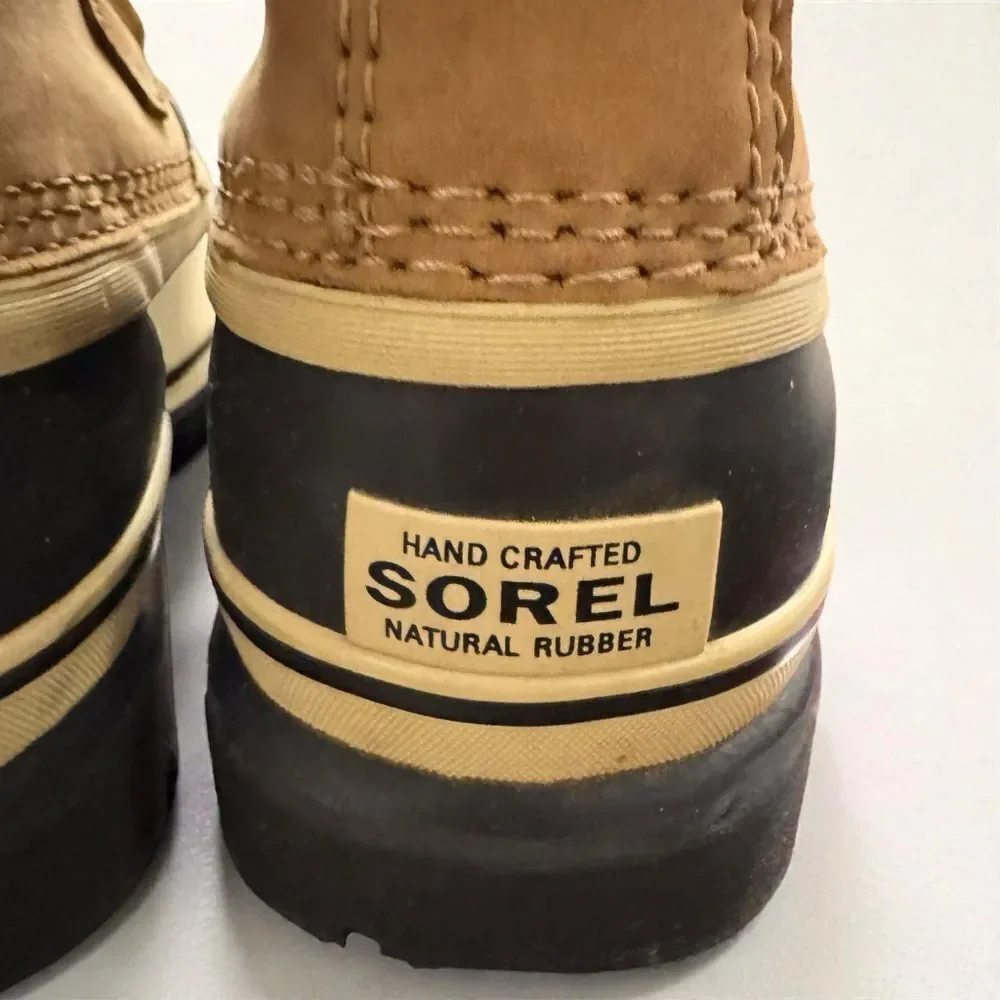 Sorel Caribou WP Waterproof  Boots Black and Tan